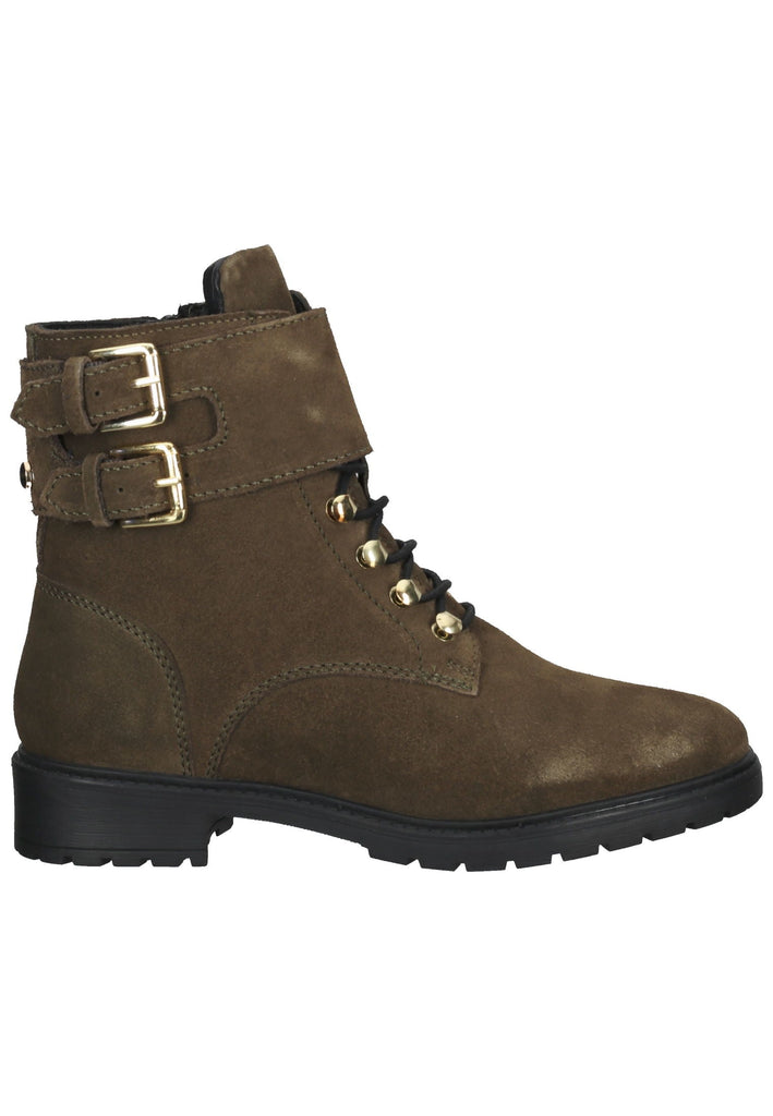 Mexx Stiefelette Leder Olive Warmfutter