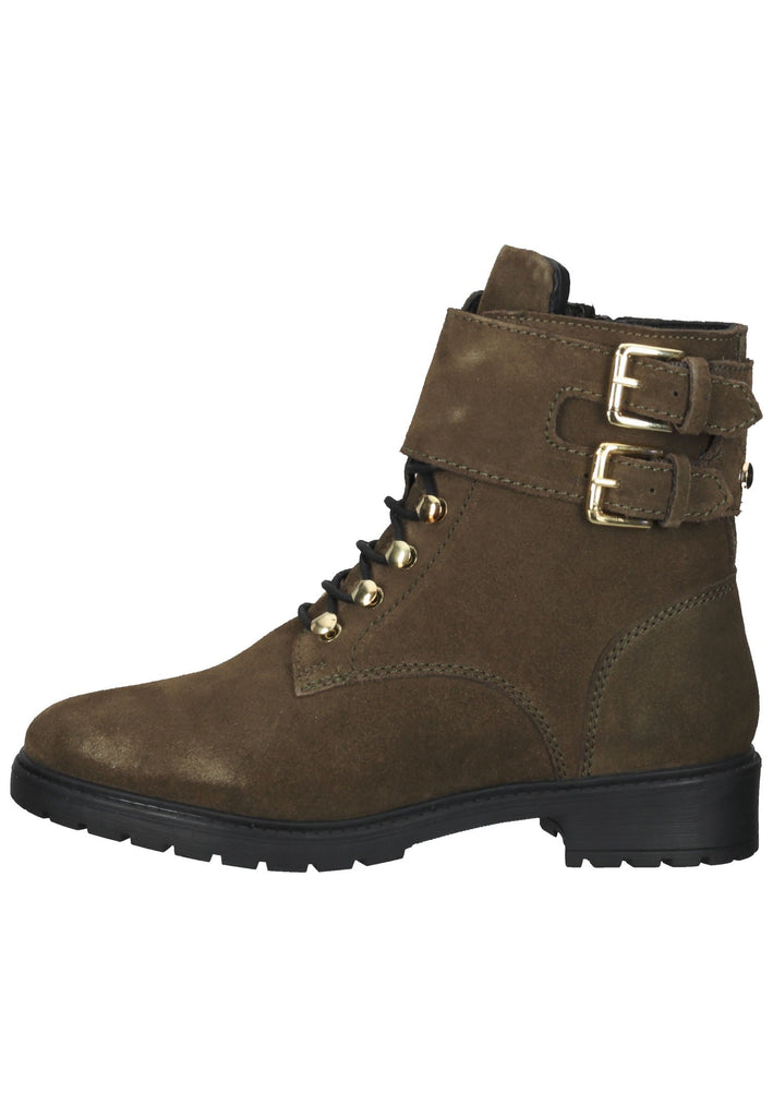 Mexx Stiefelette Leder Olive Warmfutter