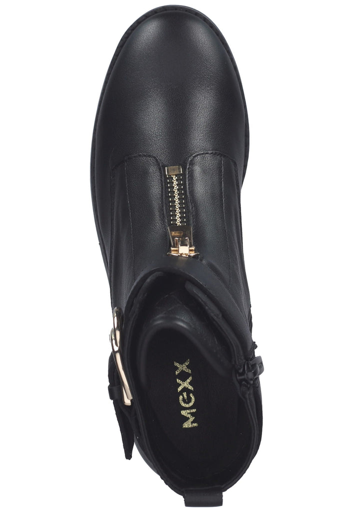 Mexx Stiefelette Leder Schwarz