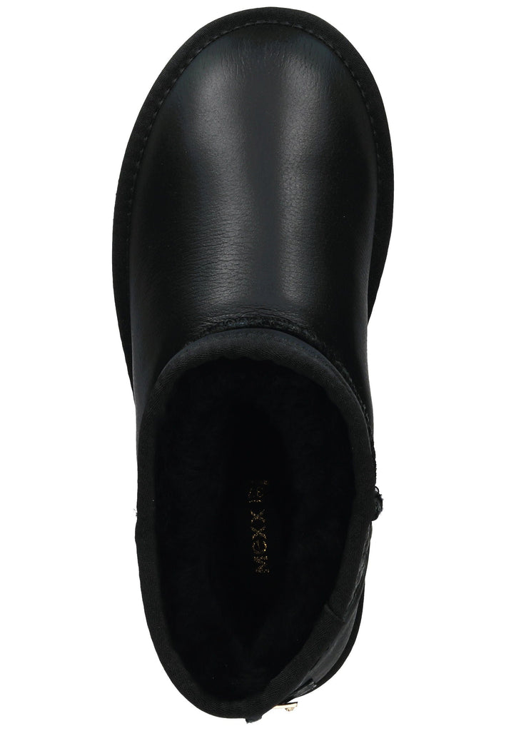 Mexx Stiefelette Leder Schwarz Warmfutter