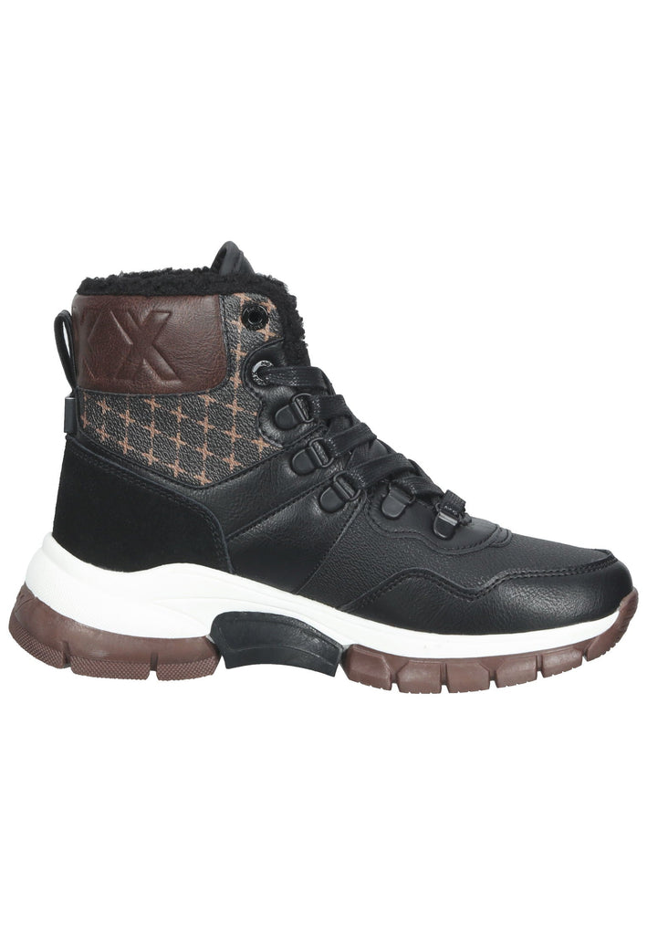 Mexx Stiefelette Lederimitat/Textil Schwarz/Braun
