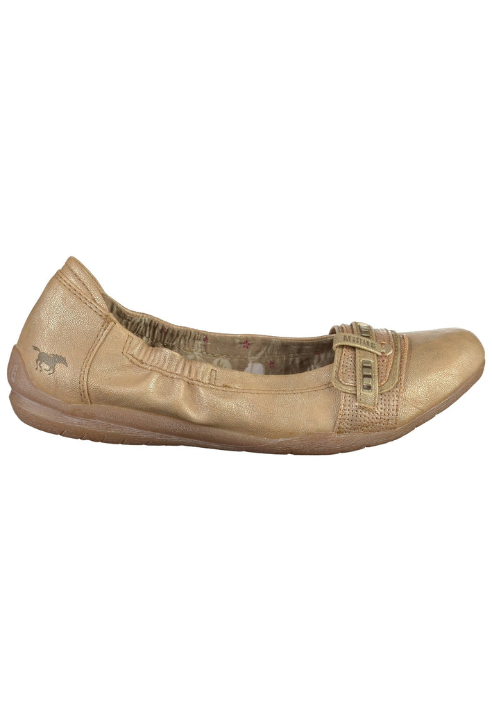 Mustang Ballerinas Lederimitat Beige
