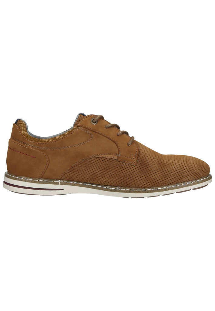 Mustang Halbschuhe Lederimitat Cognac