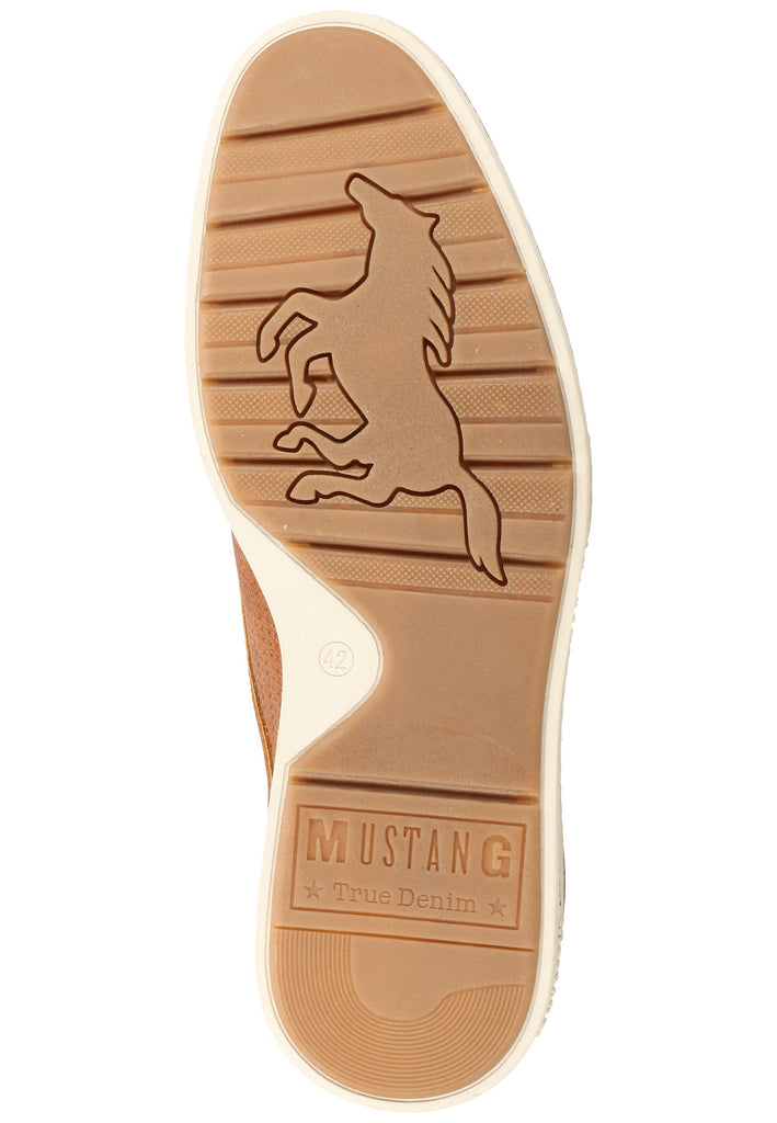 Mustang Halbschuhe Lederimitat Cognac