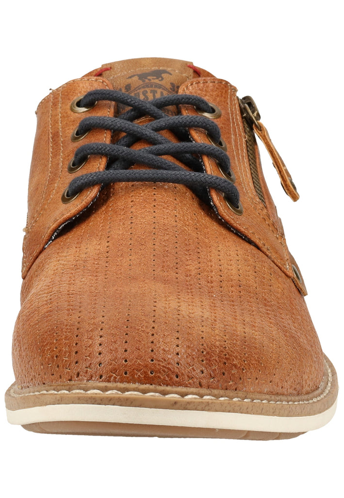 Mustang Halbschuhe Lederimitat Cognac