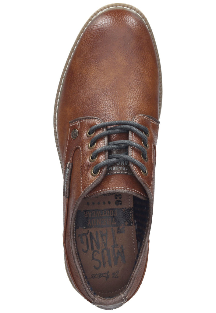 Mustang Halbschuhe Lederimitat Cognac
