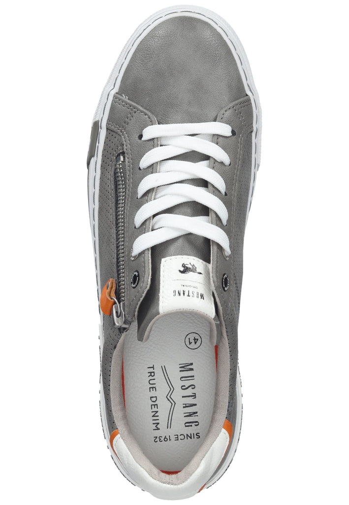Mustang Halbschuhe Lederimitat Grau