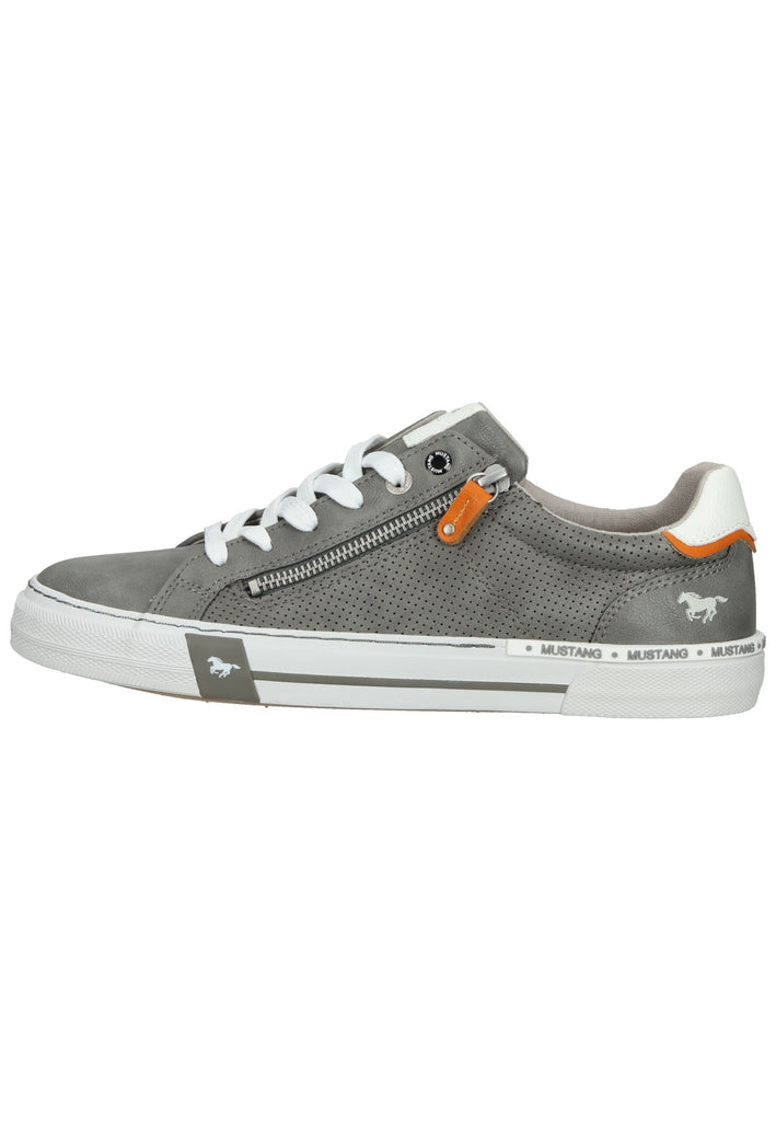 Mustang Halbschuhe Lederimitat Grau