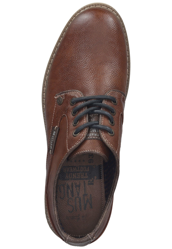 Mustang Halbschuhe Lederimitat Kastanie