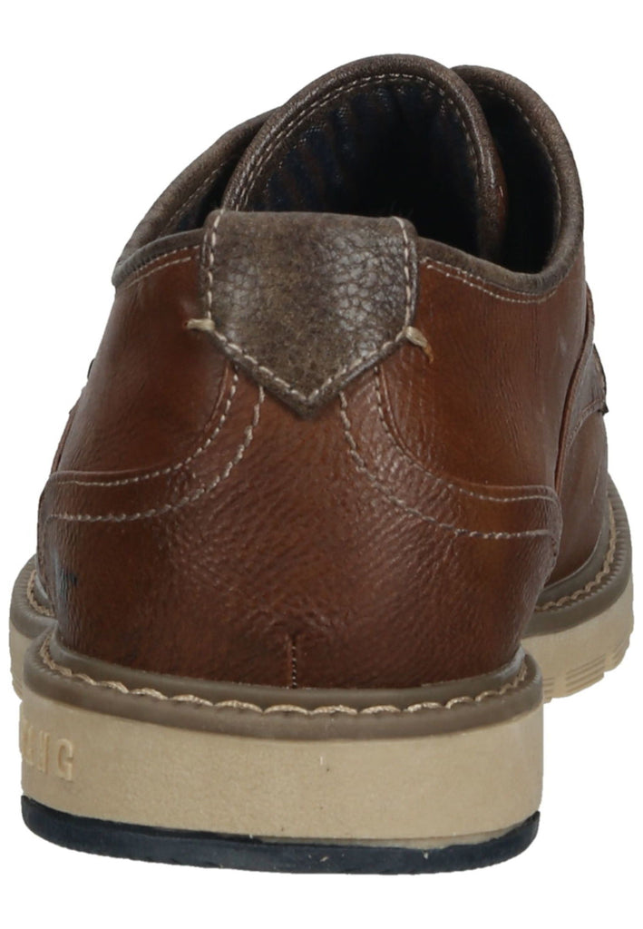 Mustang Halbschuhe Lederimitat Kastanie