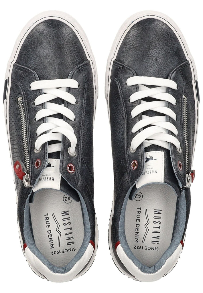 Mustang Halbschuhe Lederimitat Navy