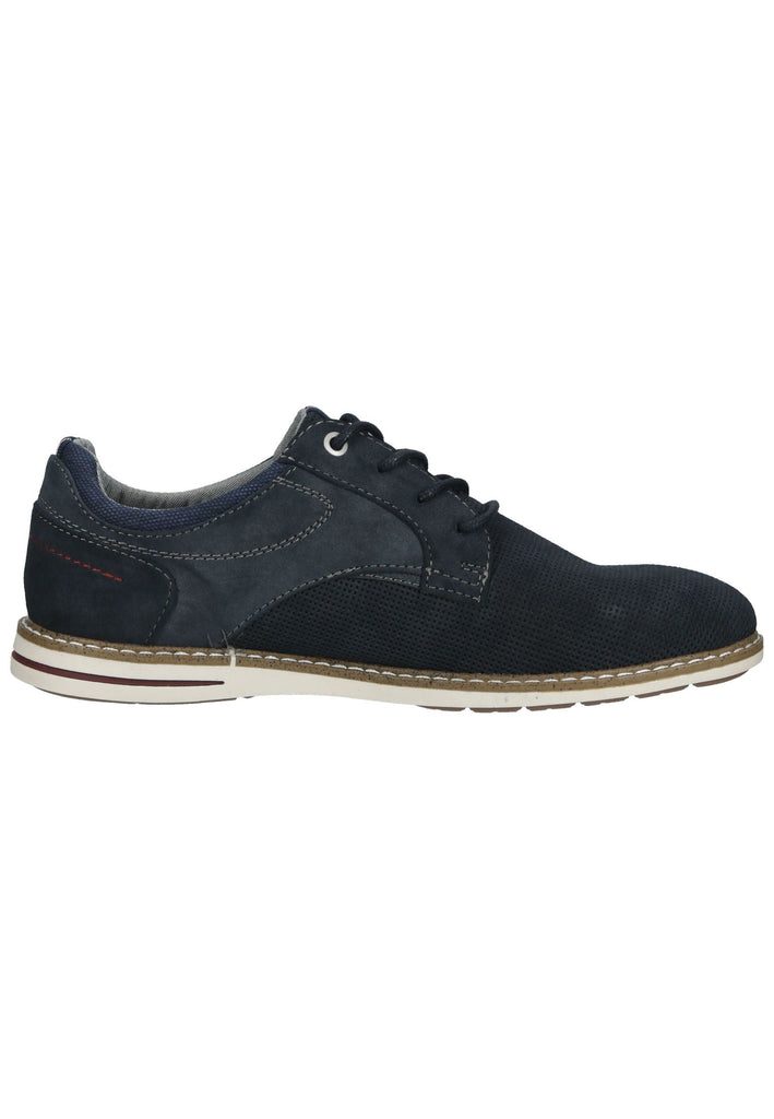 Mustang Halbschuhe Lederimitat Navy