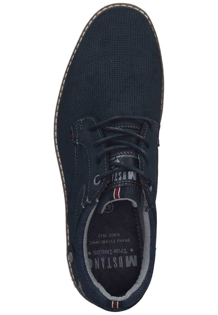 Mustang Halbschuhe Lederimitat Navy