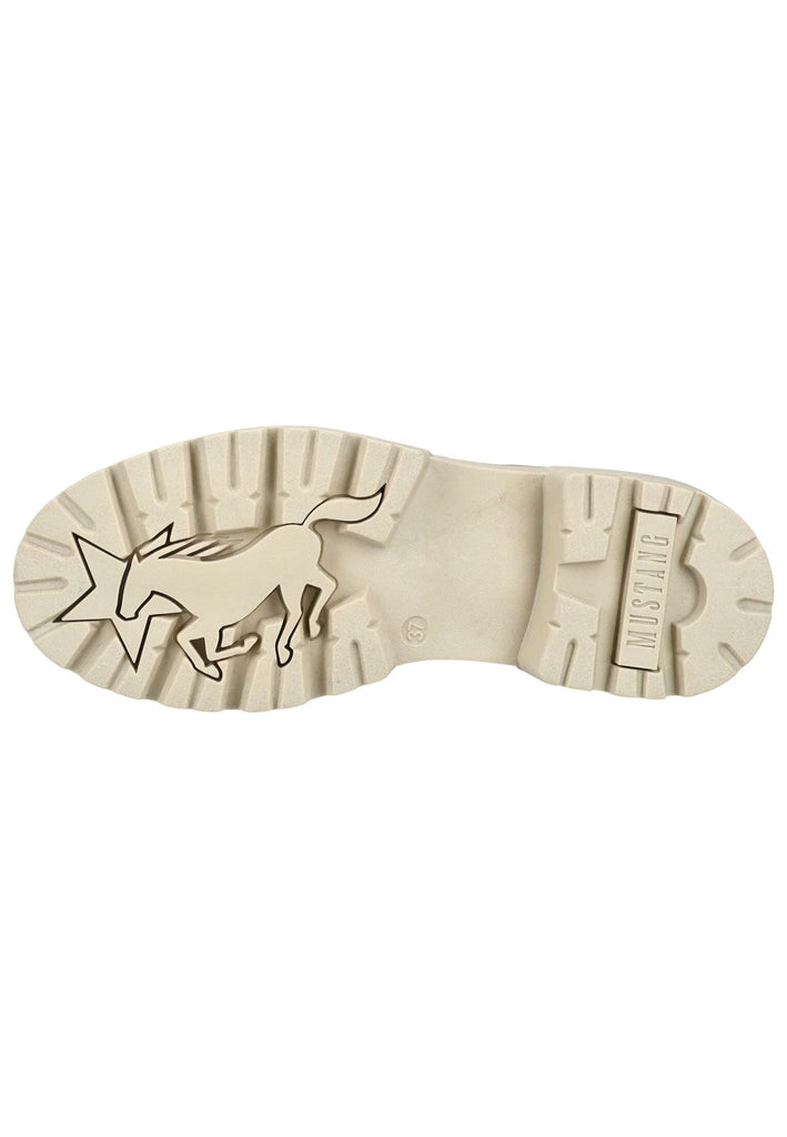 Mustang Halbschuhe Lederimitat Taupe