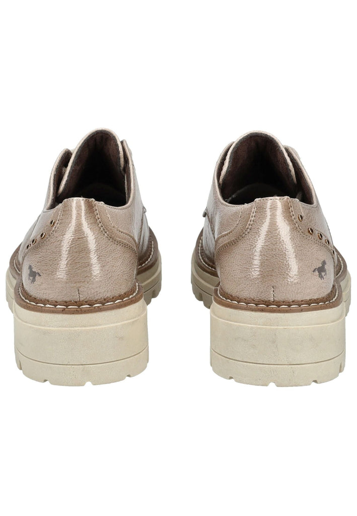 Mustang Halbschuhe Lederimitat Taupe