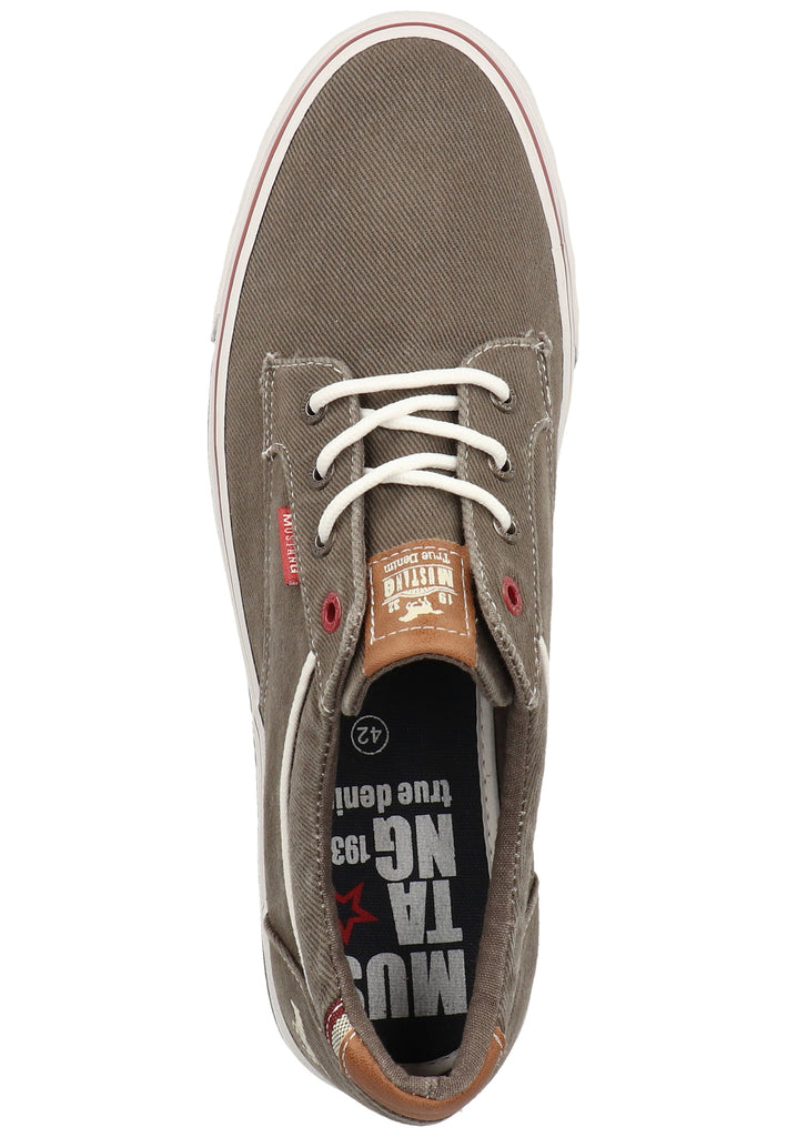 Mustang Halbschuhe Lederimitat/Textil Dunkelgrau