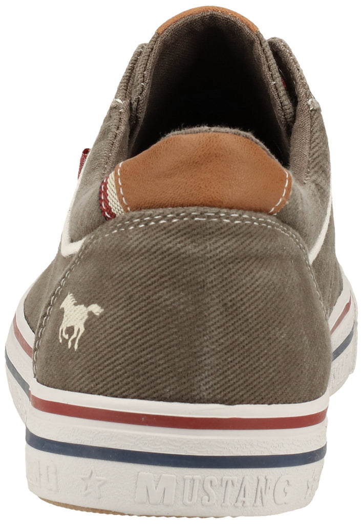 Mustang Halbschuhe Lederimitat/Textil Dunkelgrau