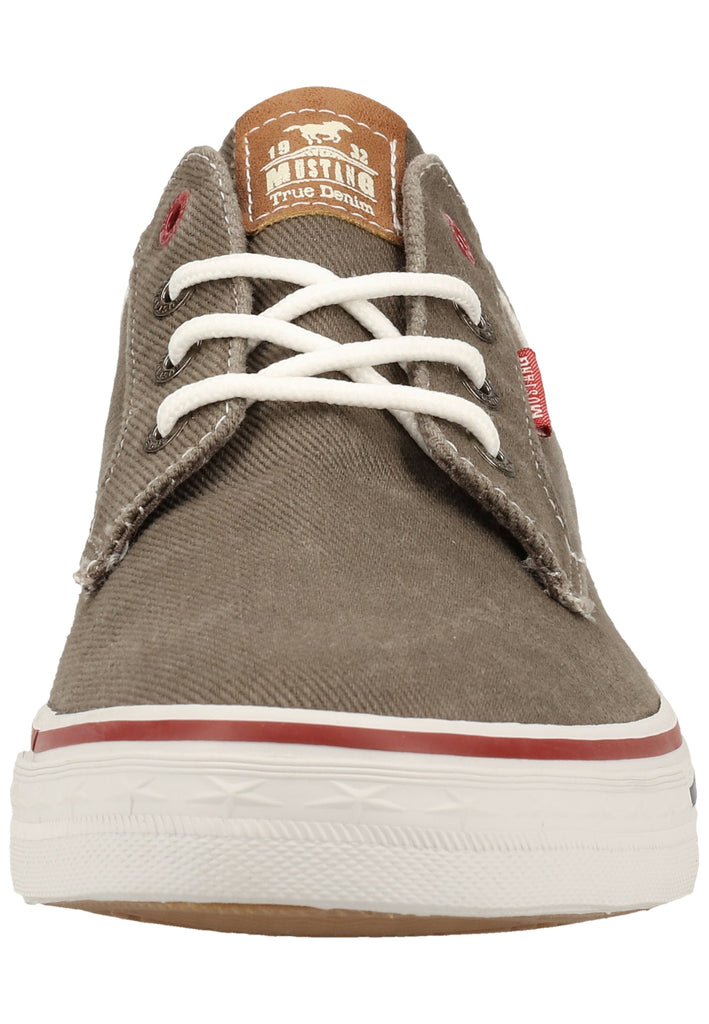 Mustang Halbschuhe Lederimitat/Textil Dunkelgrau