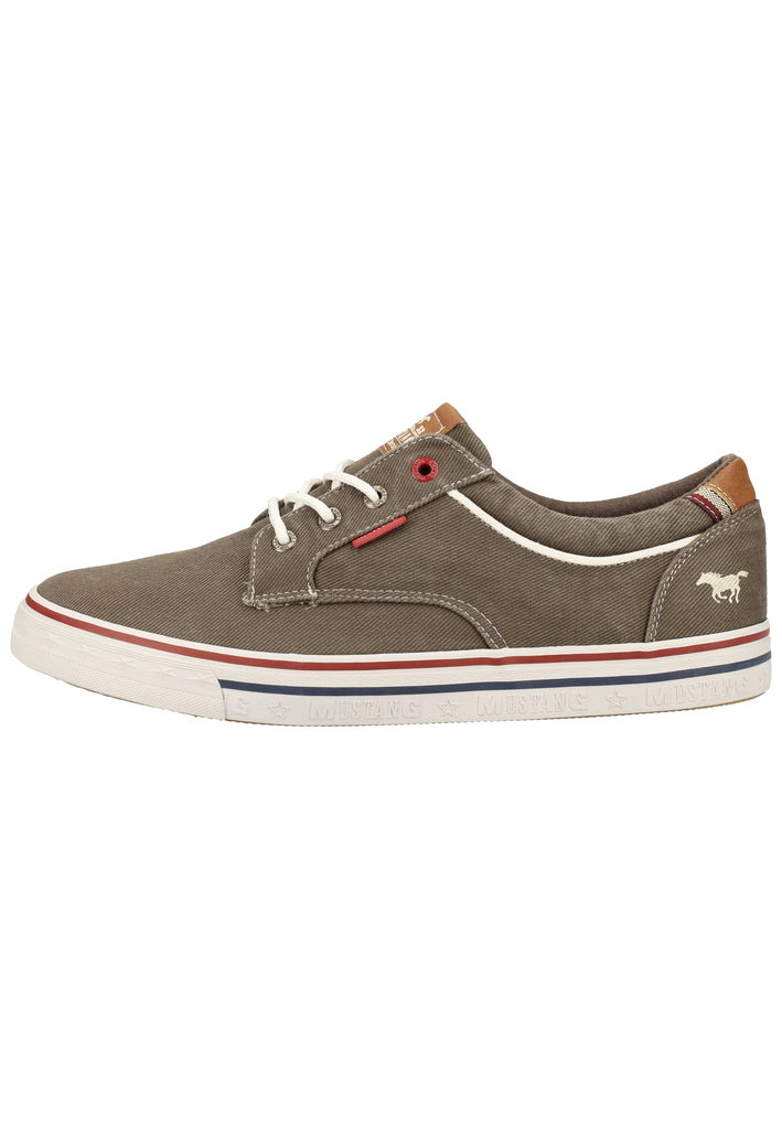 Mustang Halbschuhe Lederimitat/Textil Dunkelgrau