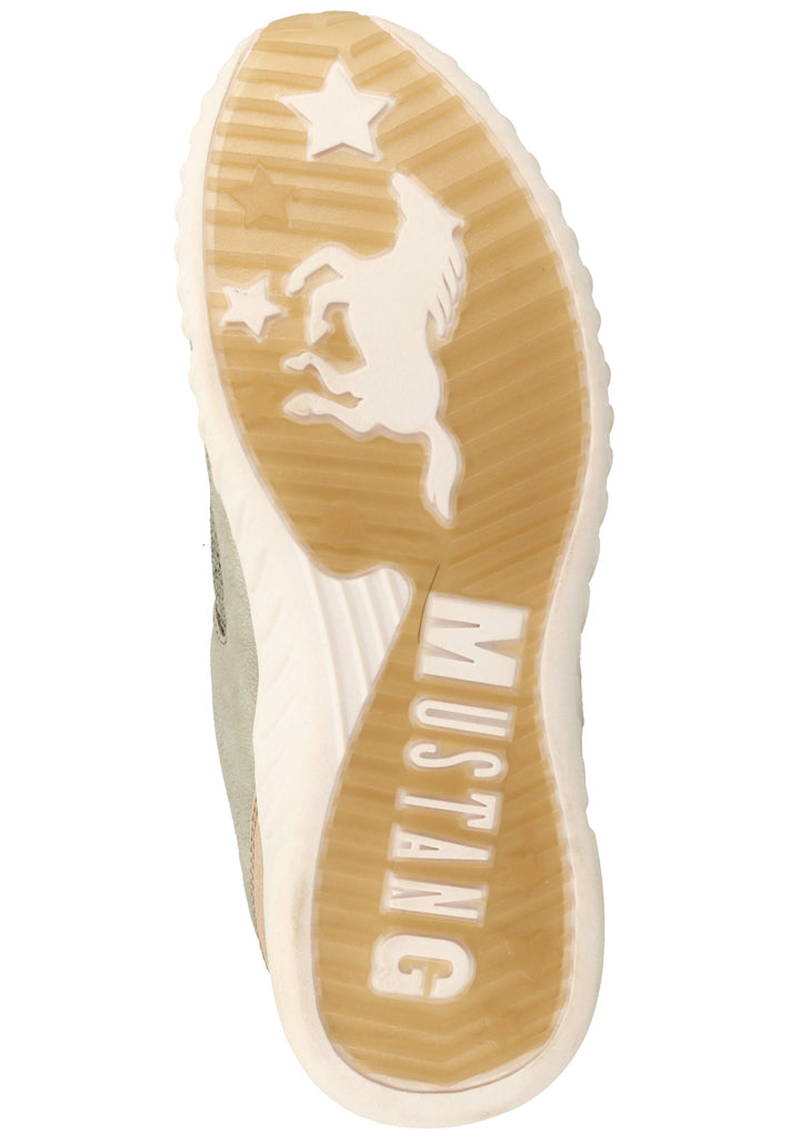 Mustang Halbschuhe Lederimitat/Textil Dunkelgrün