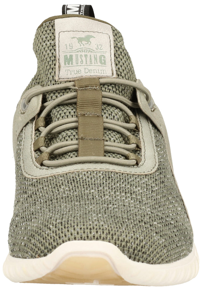 Mustang Halbschuhe Lederimitat/Textil Dunkelgrün
