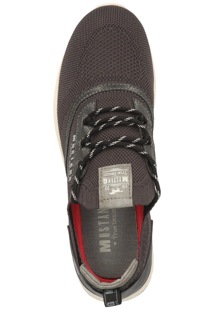 Mustang Halbschuhe Lederimitat/Textil Graphit