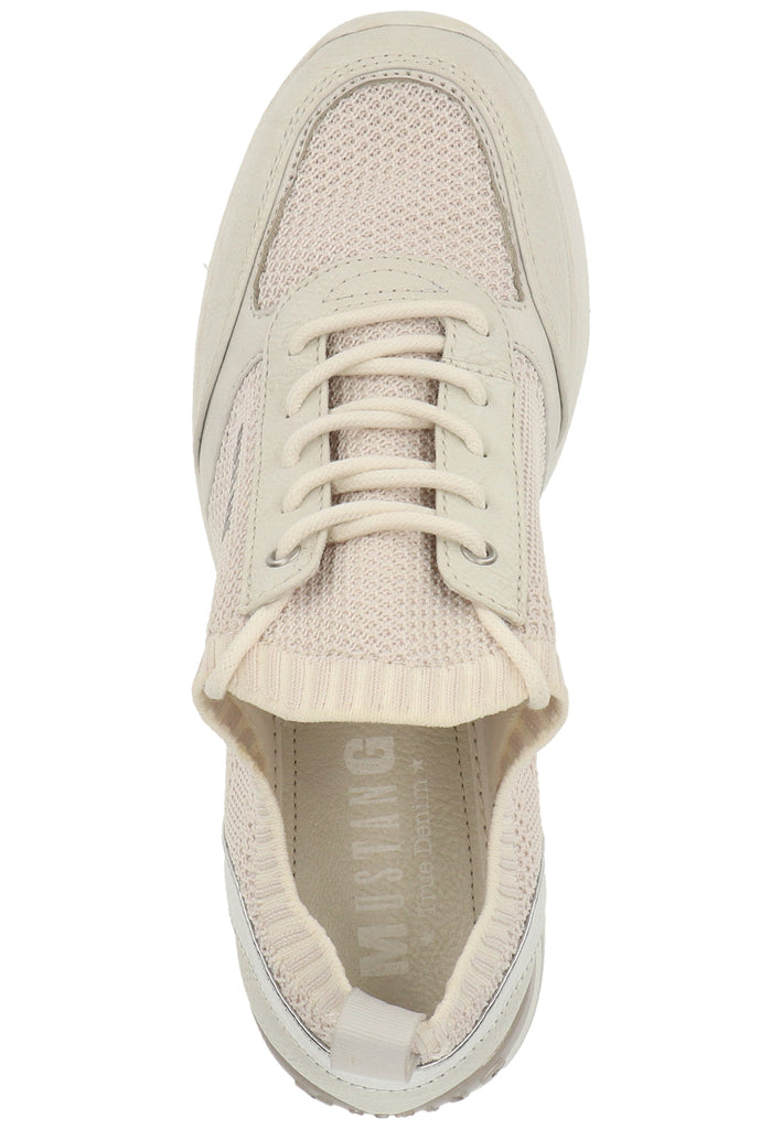 Mustang Halbschuhe Lederimitat/Textil Ice