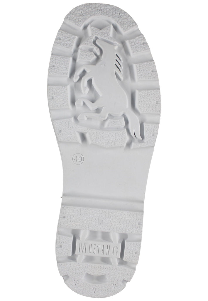 Mustang Halbschuhe Lederimitat/Textil Ivory