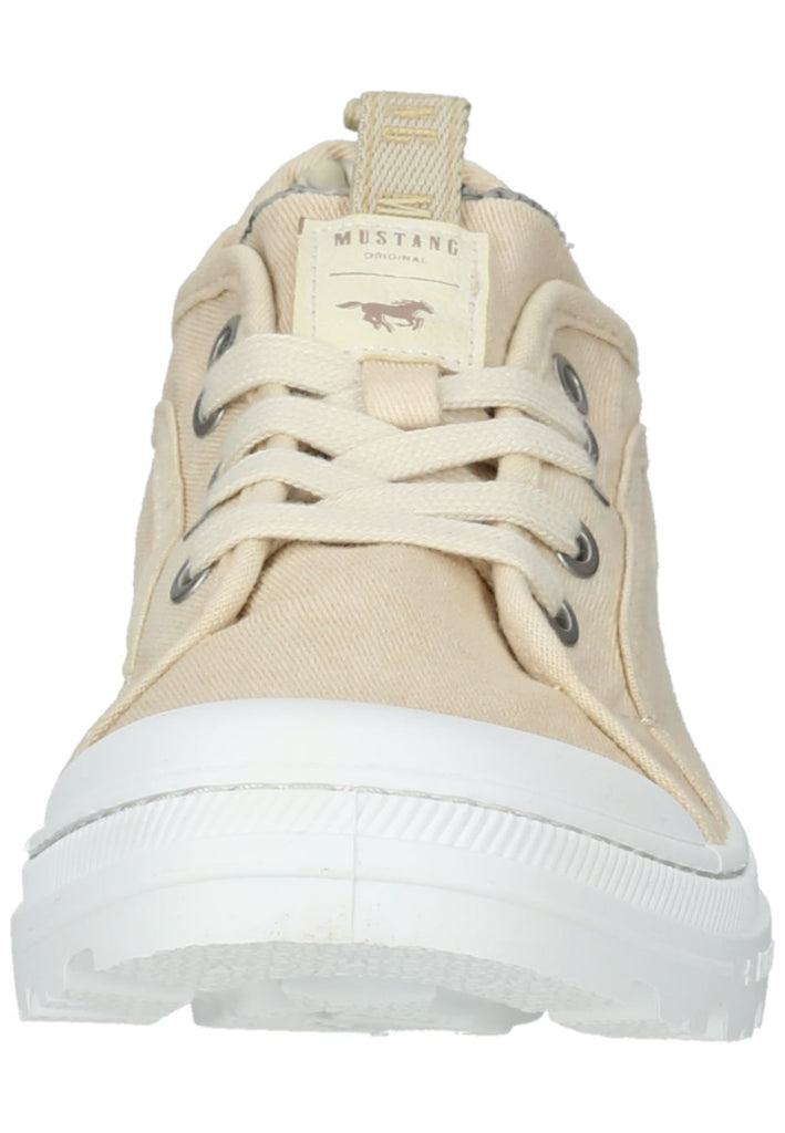 Mustang Halbschuhe Lederimitat/Textil Ivory