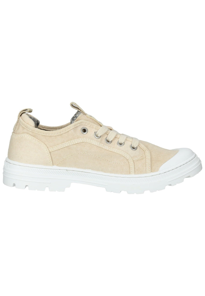 Mustang Halbschuhe Lederimitat/Textil Ivory