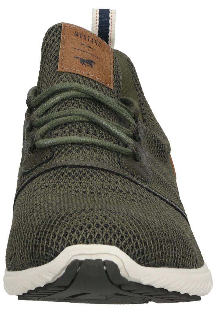 Mustang Halbschuhe Lederimitat/Textil Khaki