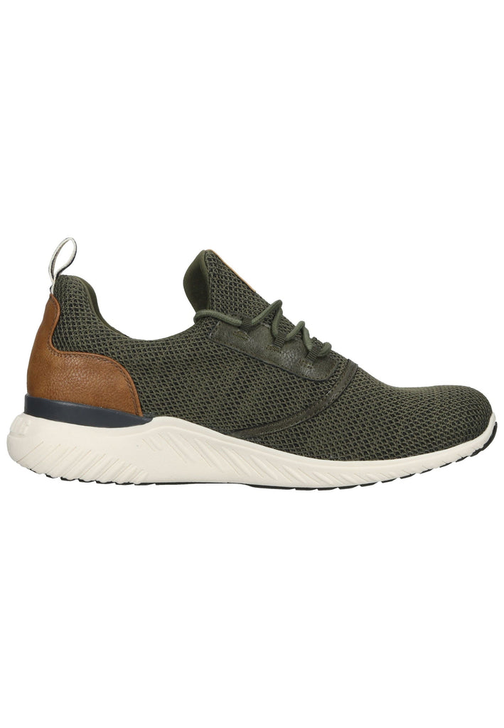 Mustang Halbschuhe Lederimitat/Textil Khaki