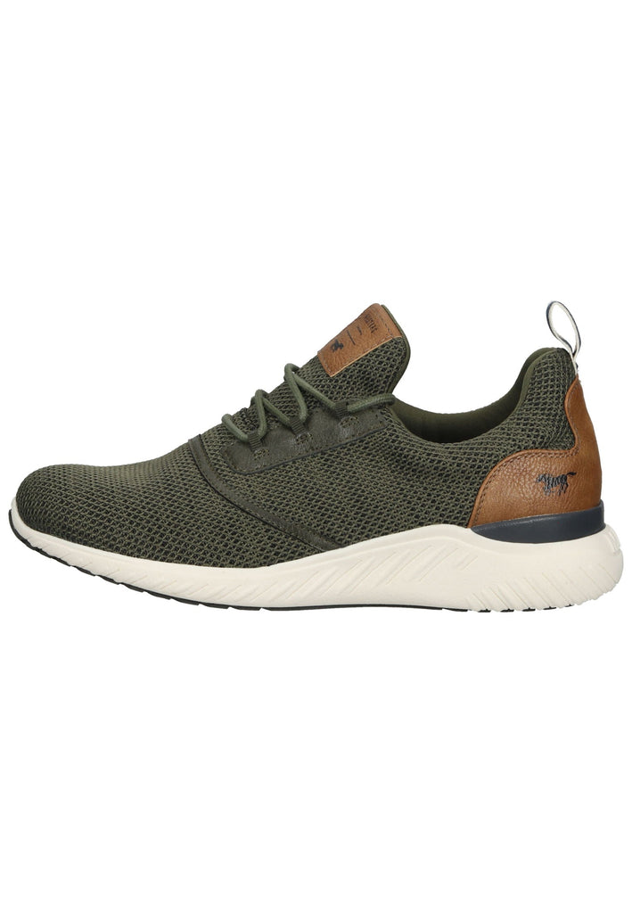 Mustang Halbschuhe Lederimitat/Textil Khaki