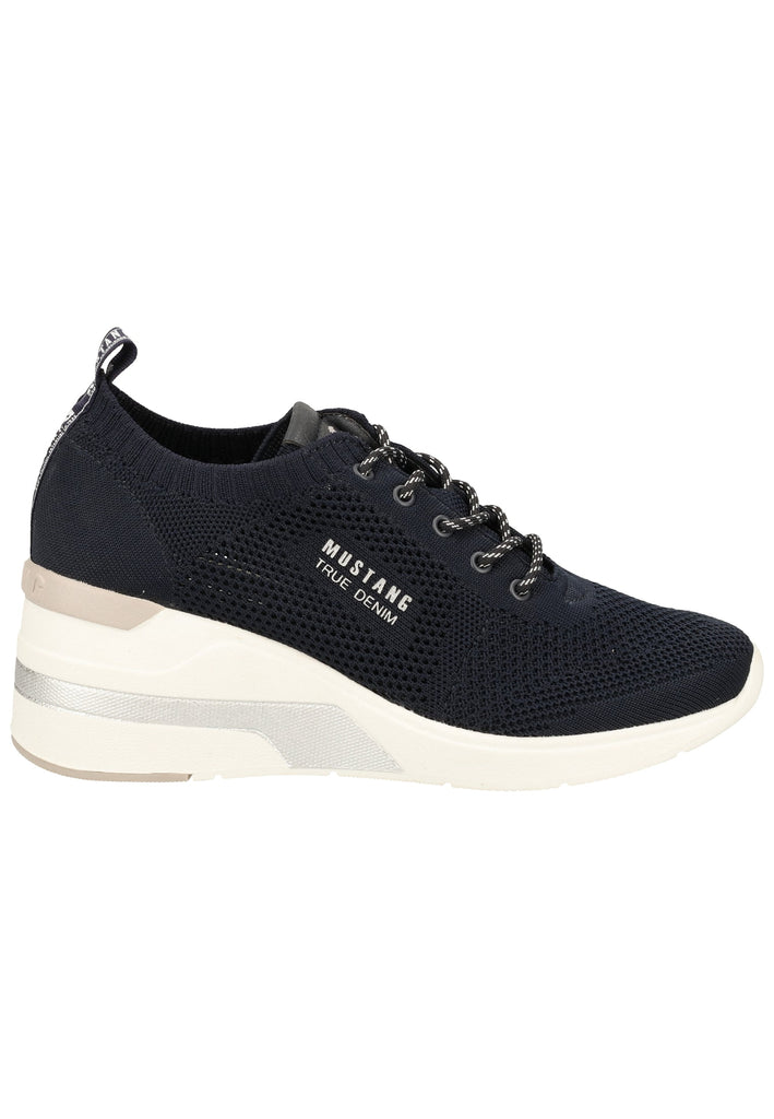 Mustang Halbschuhe Lederimitat/Textil Navy