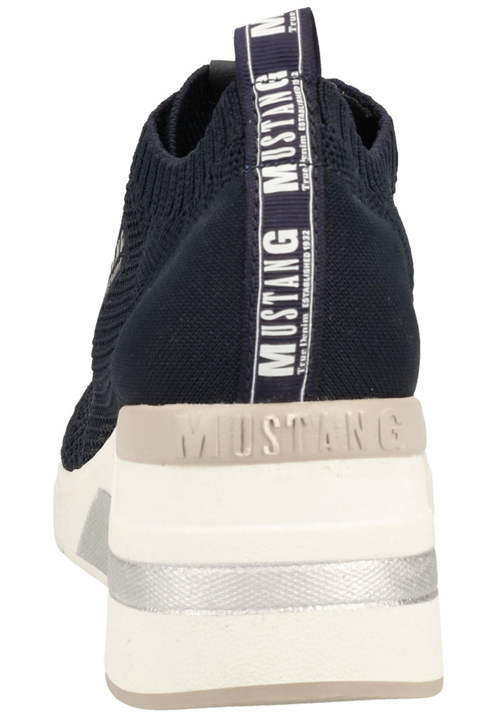 Mustang Halbschuhe Lederimitat/Textil Navy