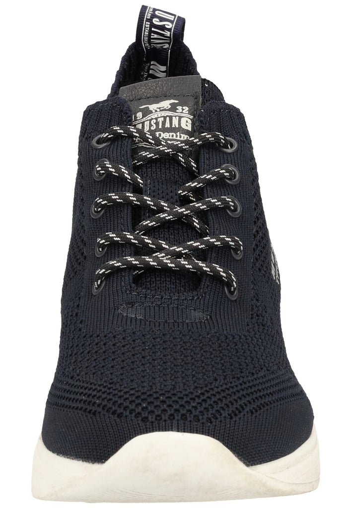 Mustang Halbschuhe Lederimitat/Textil Navy