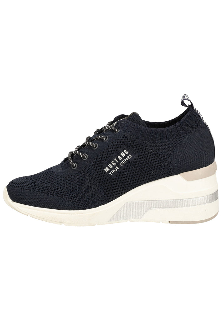 Mustang Halbschuhe Lederimitat/Textil Navy