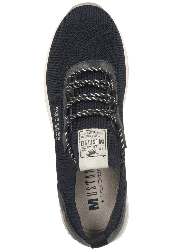 Mustang Halbschuhe Lederimitat/Textil Navy