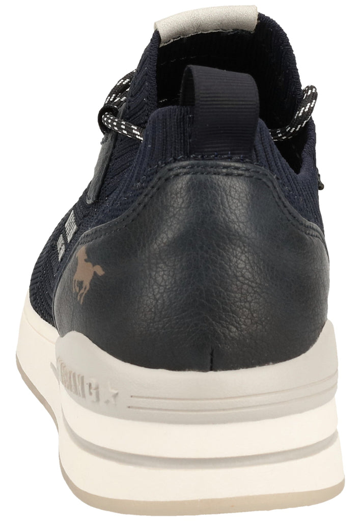 Mustang Halbschuhe Lederimitat/Textil Navy
