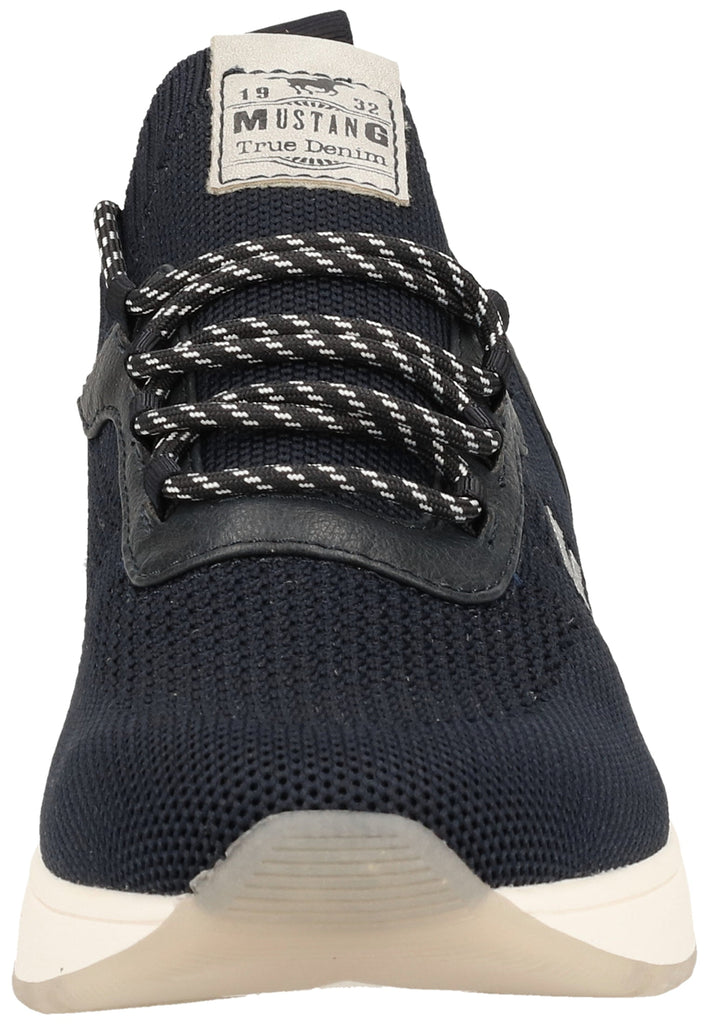 Mustang Halbschuhe Lederimitat/Textil Navy