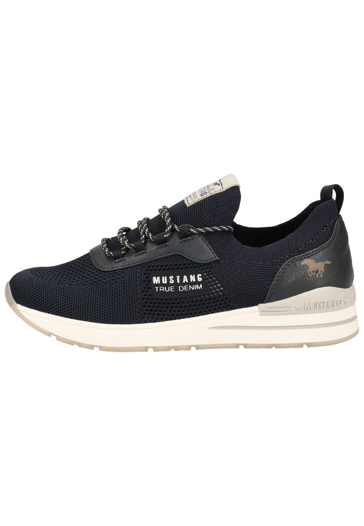 Mustang Halbschuhe Lederimitat/Textil Navy