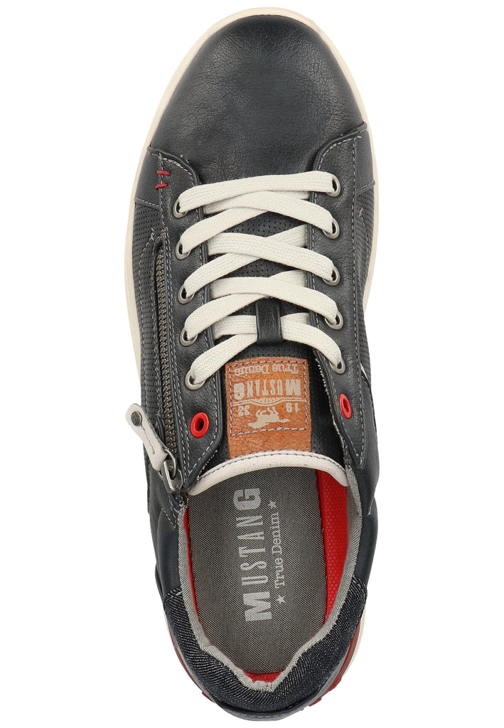 Mustang Halbschuhe Lederimitat/Textil Navy