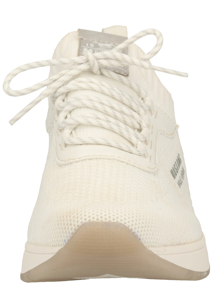 Mustang Halbschuhe Lederimitat/Textil Weiß
