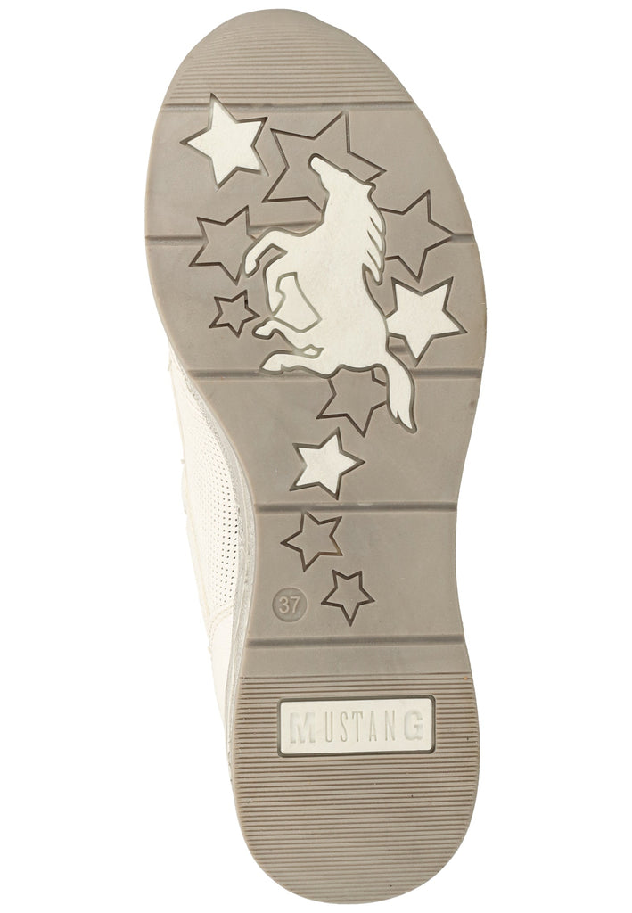Mustang Halbschuhe Lederimitat Weiß
