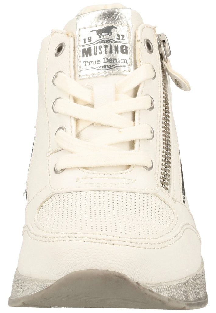 Mustang Halbschuhe Lederimitat Weiß