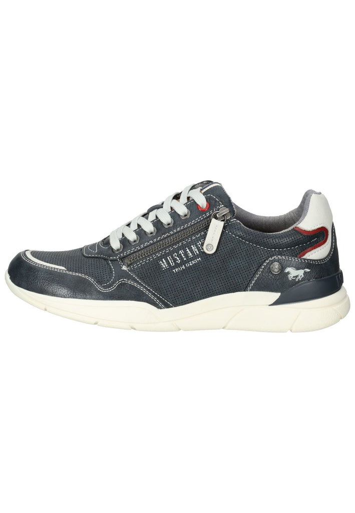 Halbschuhe Mustang Halbschuhe Lederimitat Navy