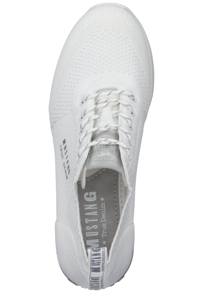 Mustang Halbschuhe Textil Weiß