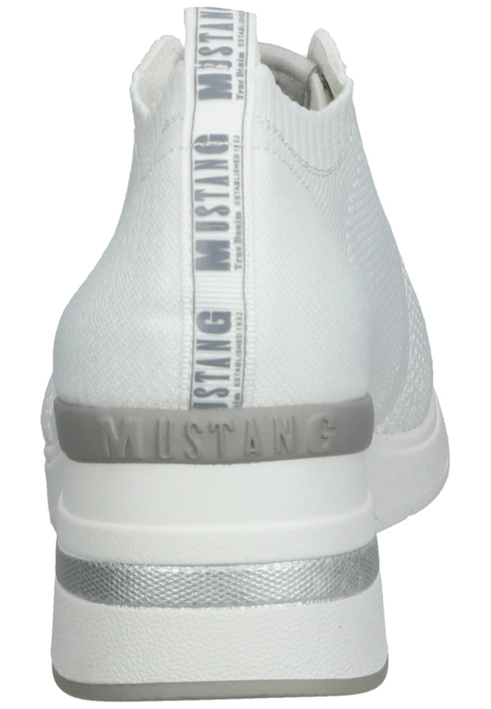 Mustang Halbschuhe Textil Weiß