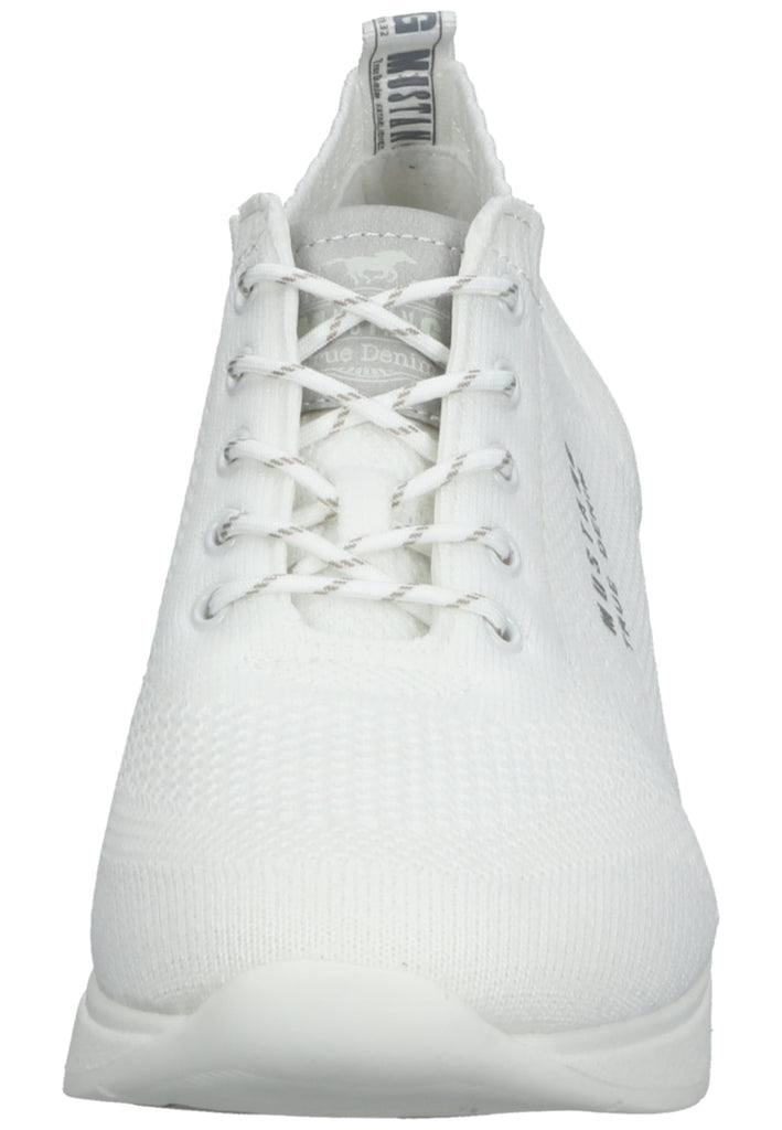 Mustang Halbschuhe Textil Weiß