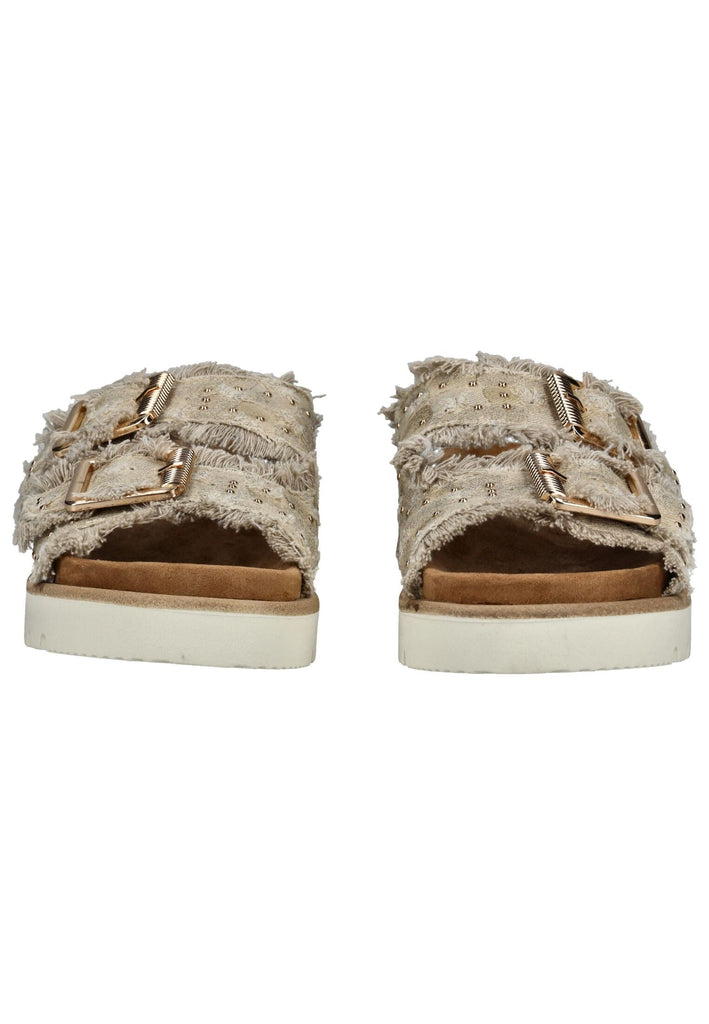 Mustang Pantoletten Lederimitat Beige